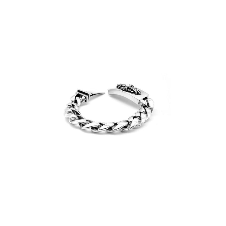 Chrome Hearts Silver Floral ID Bracelet - SHENGLI ROAD MARKET