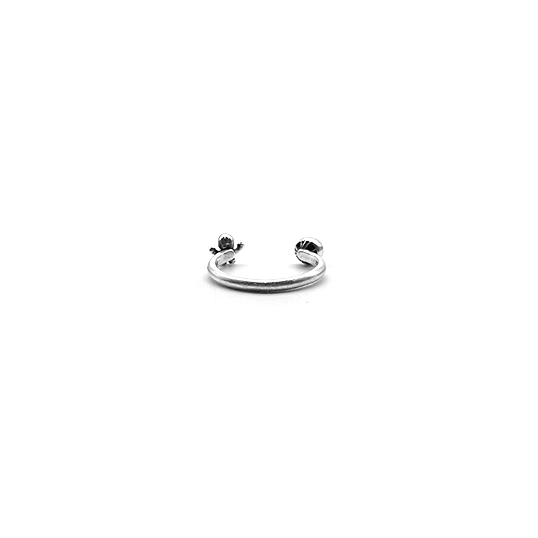 Chrome Hearts 925 Silver Foti Harris Teeter Bubblegum Cross Ring