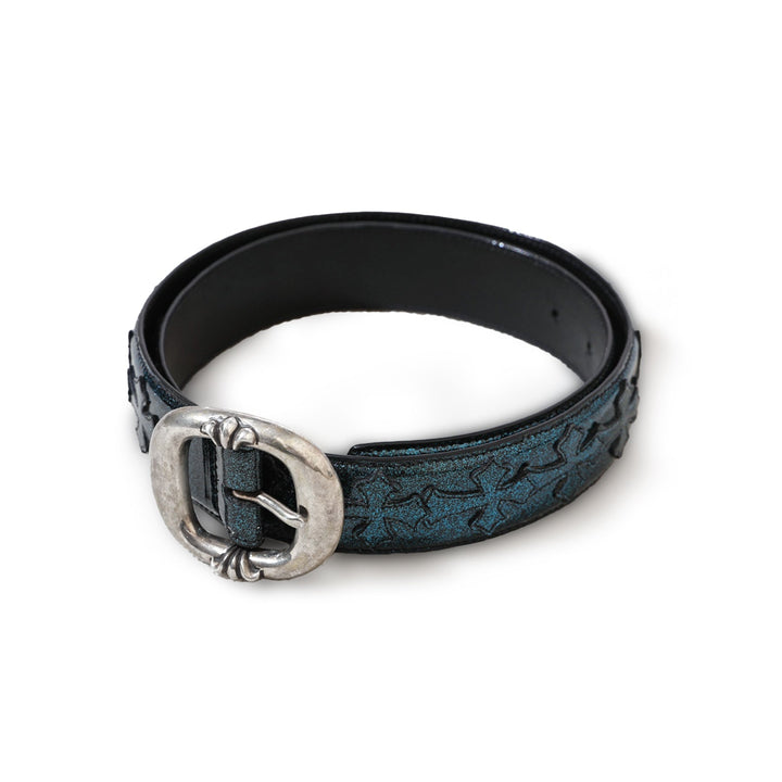 Chrome Hearts Silver Gunslinger Galaxy Cross Patch Belt - SHENGLI ROAD MARKET