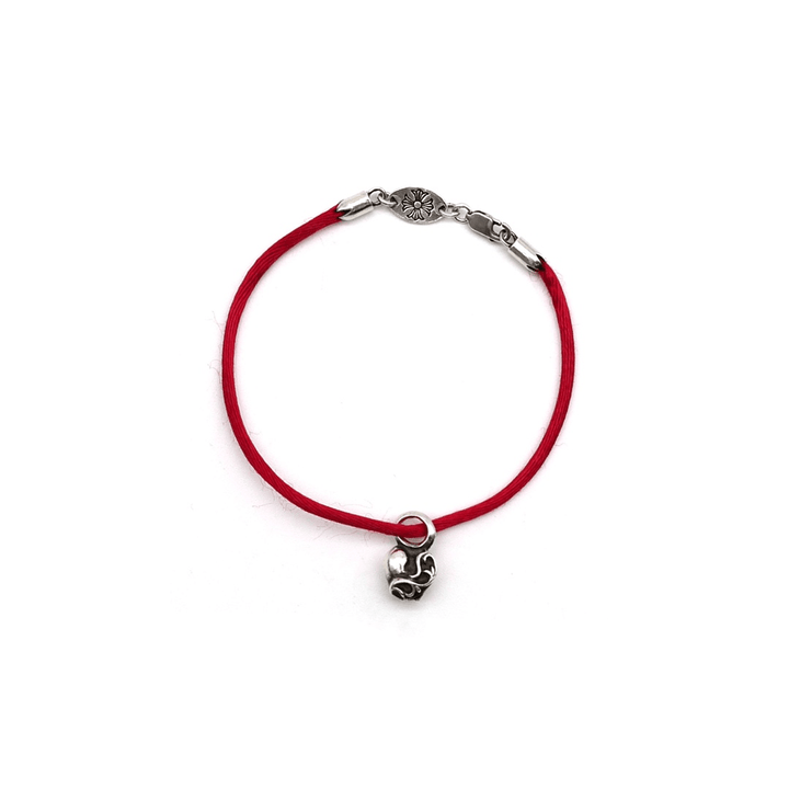Chrome Hearts Silver Heart Vine Pendant Red String Bracelet - SHENGLI ROAD MARKET