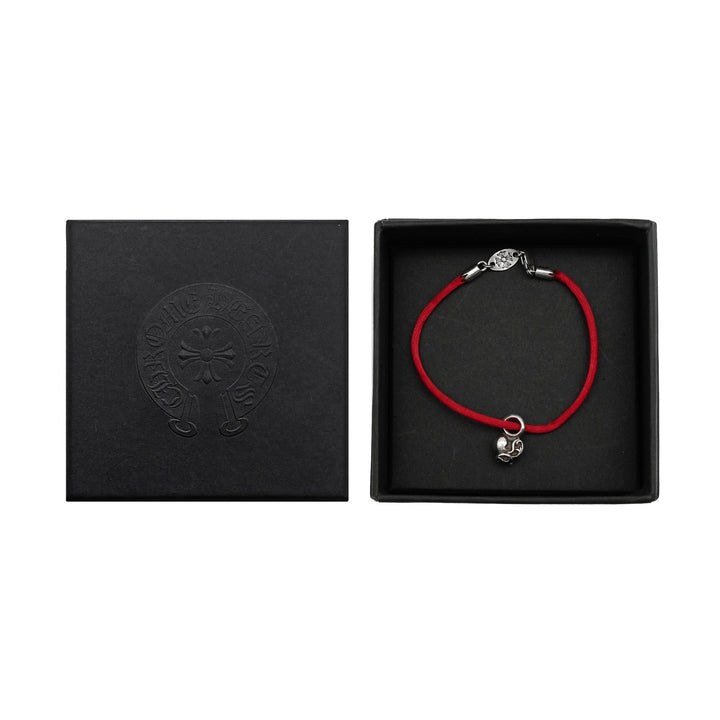 Chrome Hearts Silver Heart Vine Pendant Red String Bracelet - SHENGLI ROAD MARKET