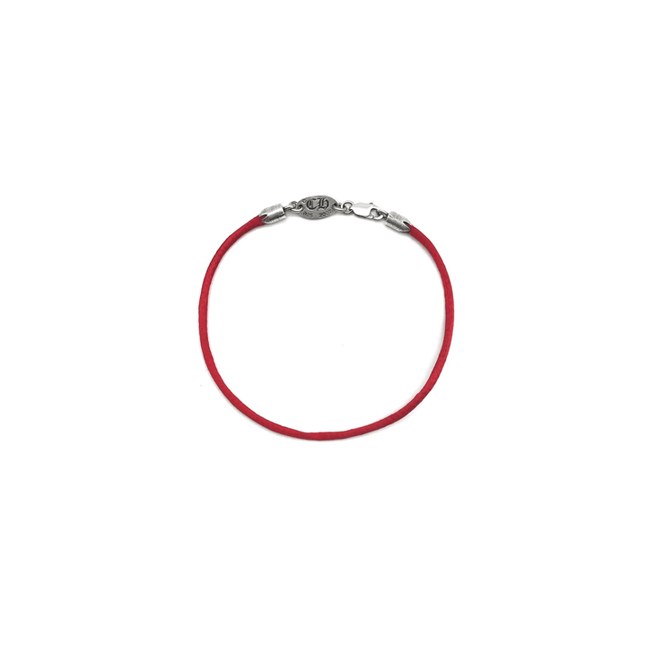 Chrome Hearts Silver Heart Vine Pendant Red String Bracelet - SHENGLI ROAD MARKET