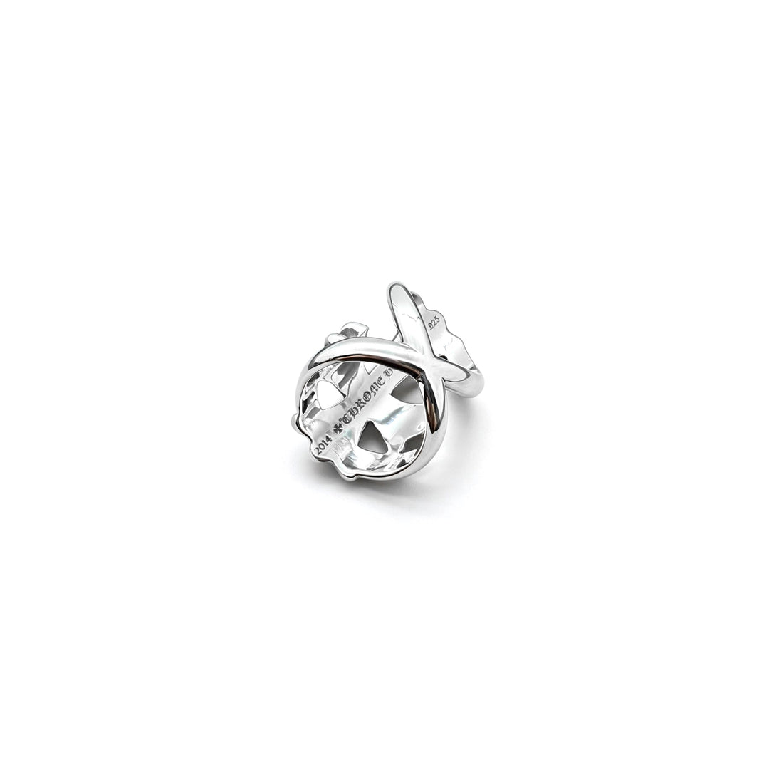 Chrome Hearts Silver Infinity Pink Saph Cross Ring - SHENGLI ROAD MARKET