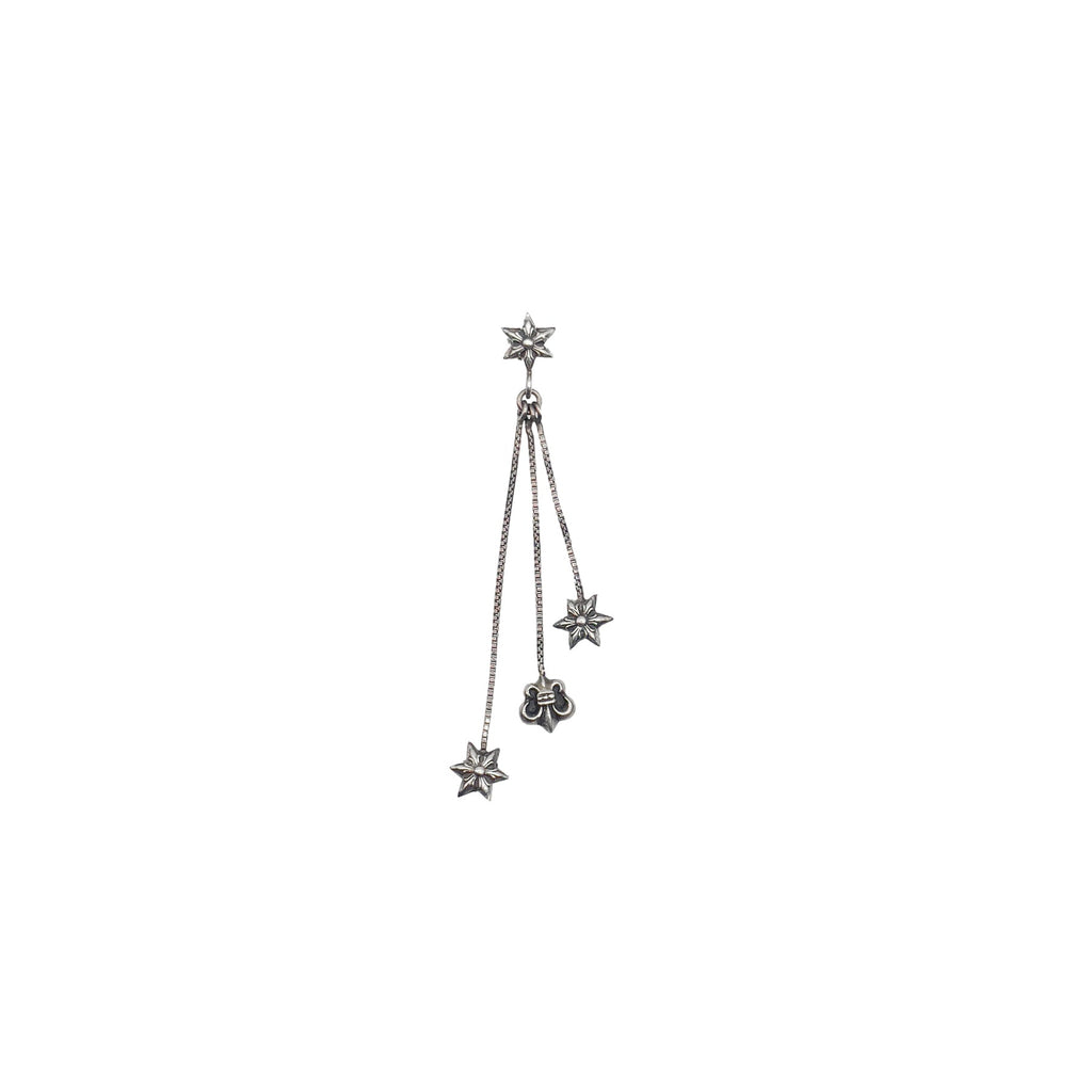 Chrome Hearts 925 Silver Jojo Hexagram Earring Stud - SRM