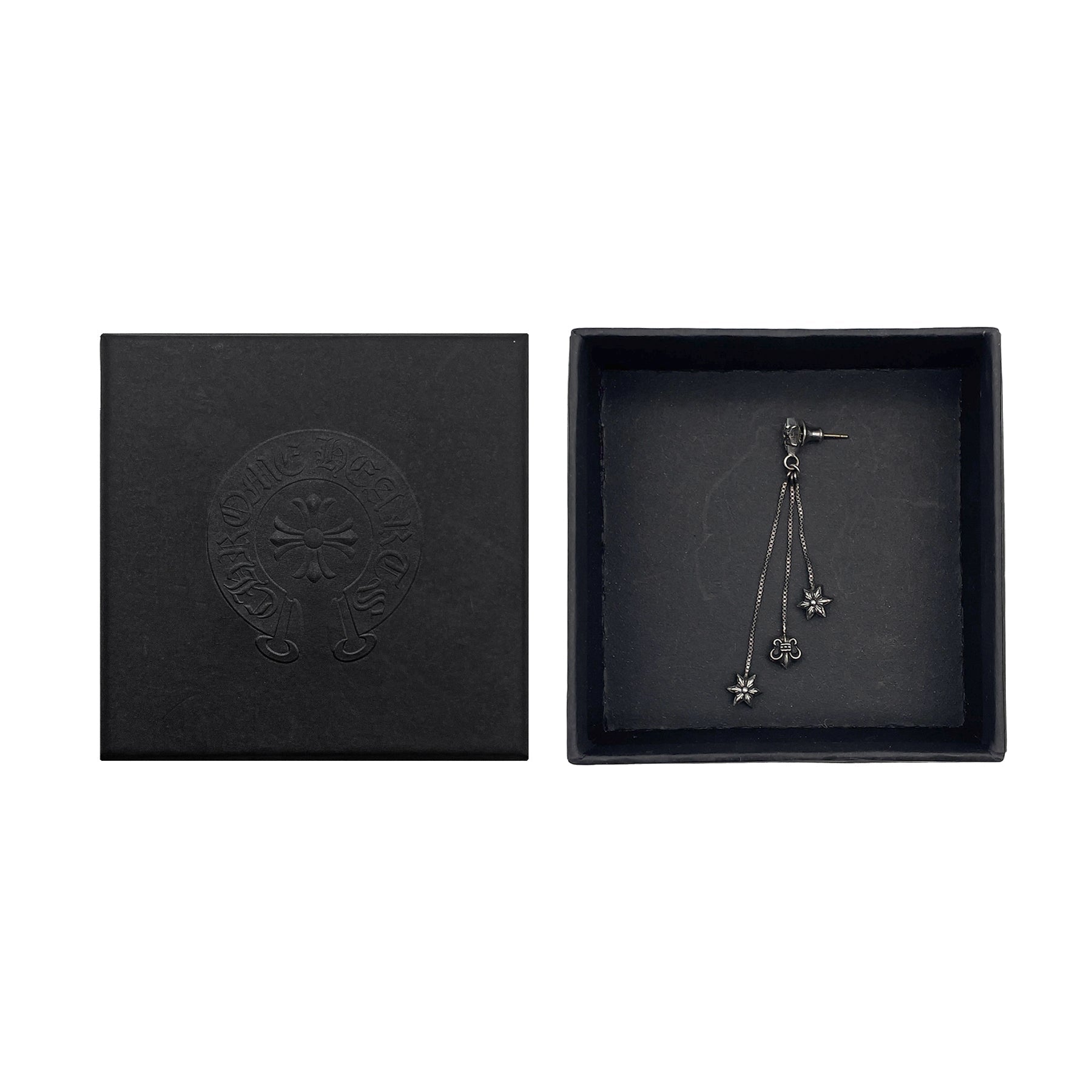 Chrome Hearts 925 Silver Jojo Hexagram Earring Stud - SRM