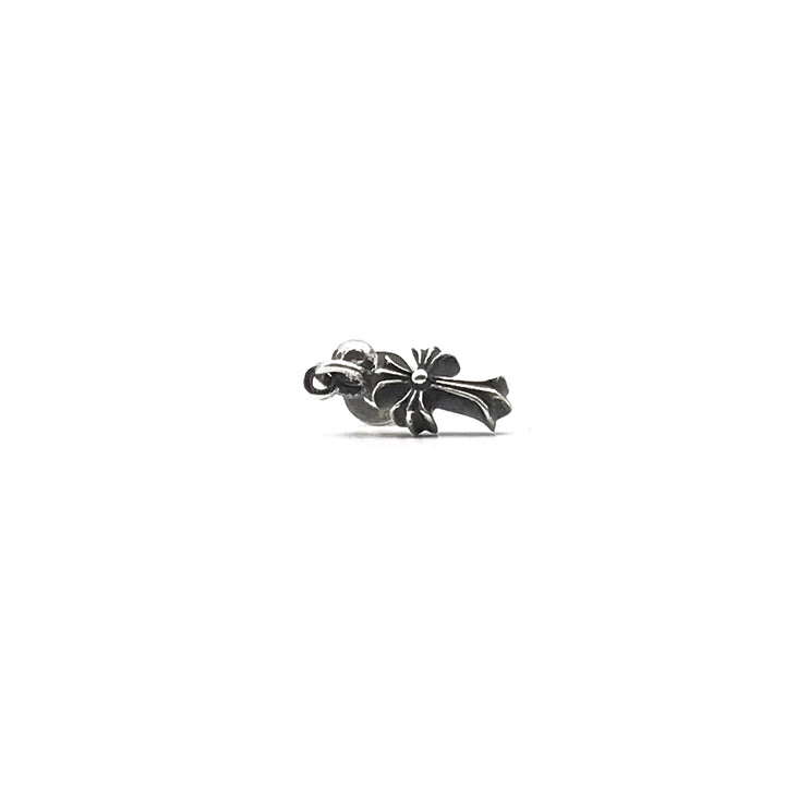 Chrome Hearts Silver Mini Cross Earring Drop - SHENGLI ROAD MARKET