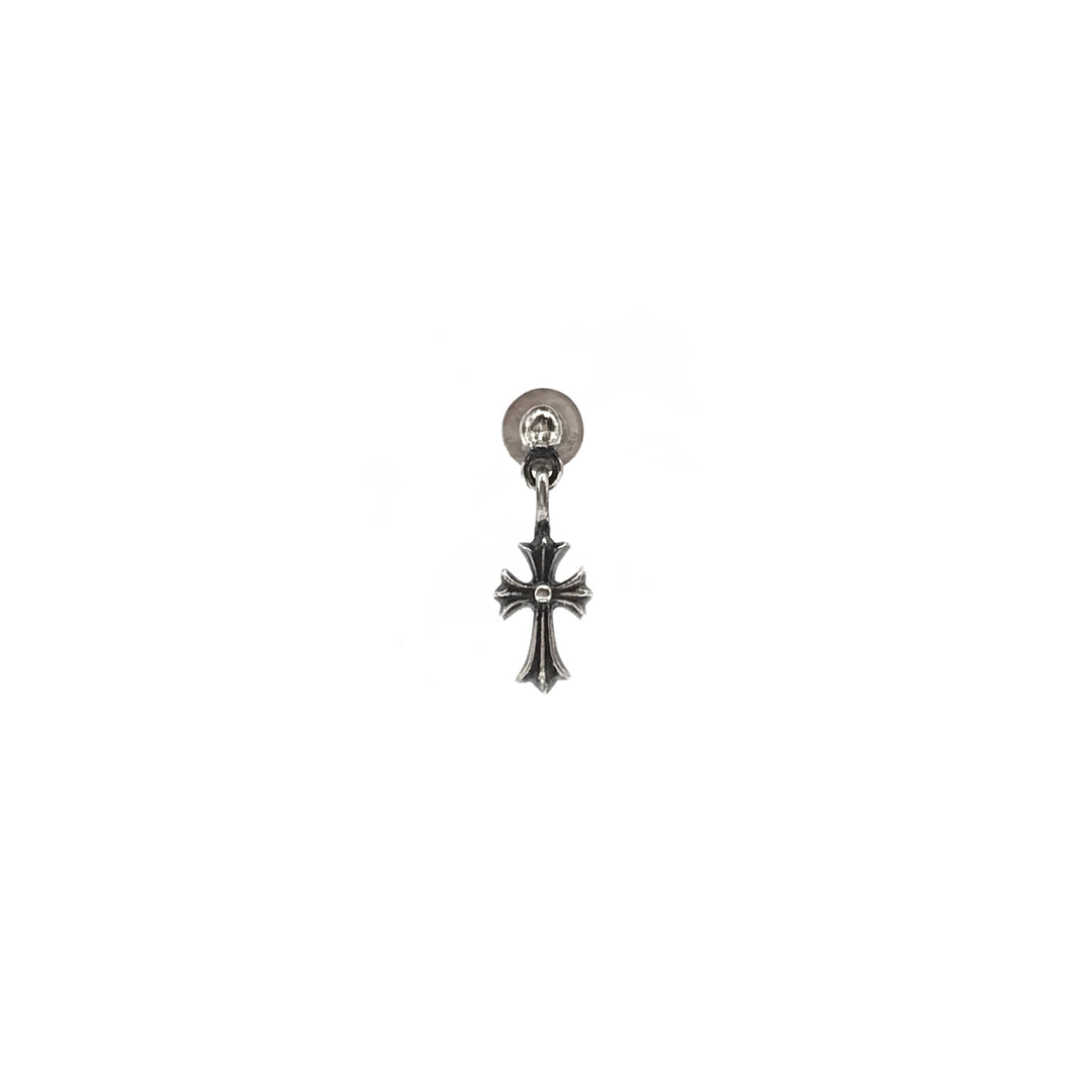 Chrome Hearts Silver Mini Cross Earring Drop - SHENGLI ROAD MARKET
