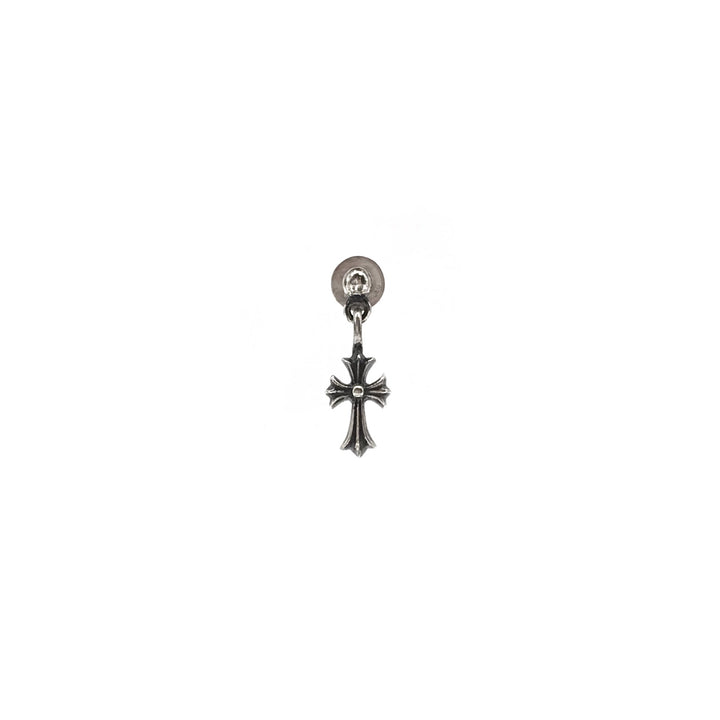 Chrome Hearts Silver Mini Cross Earring Drop - SHENGLI ROAD MARKET