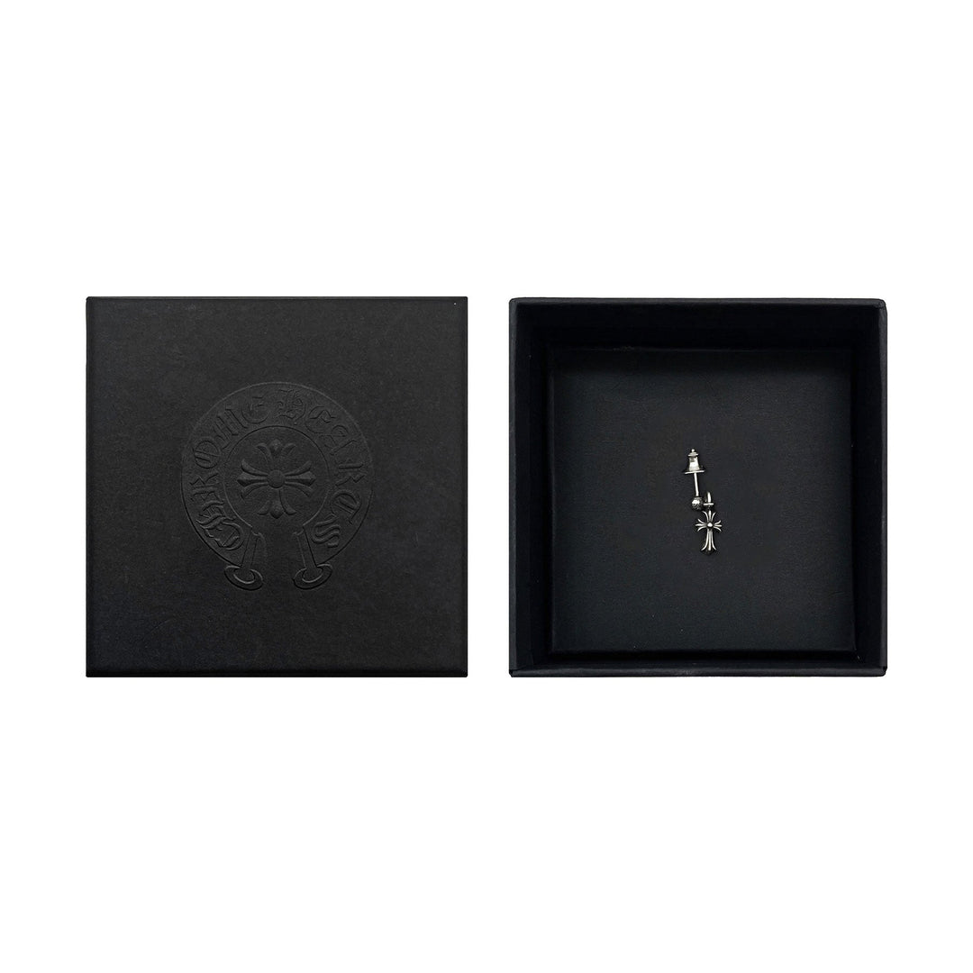 Chrome Hearts Silver Mini Cross Earring Drop - SHENGLI ROAD MARKET