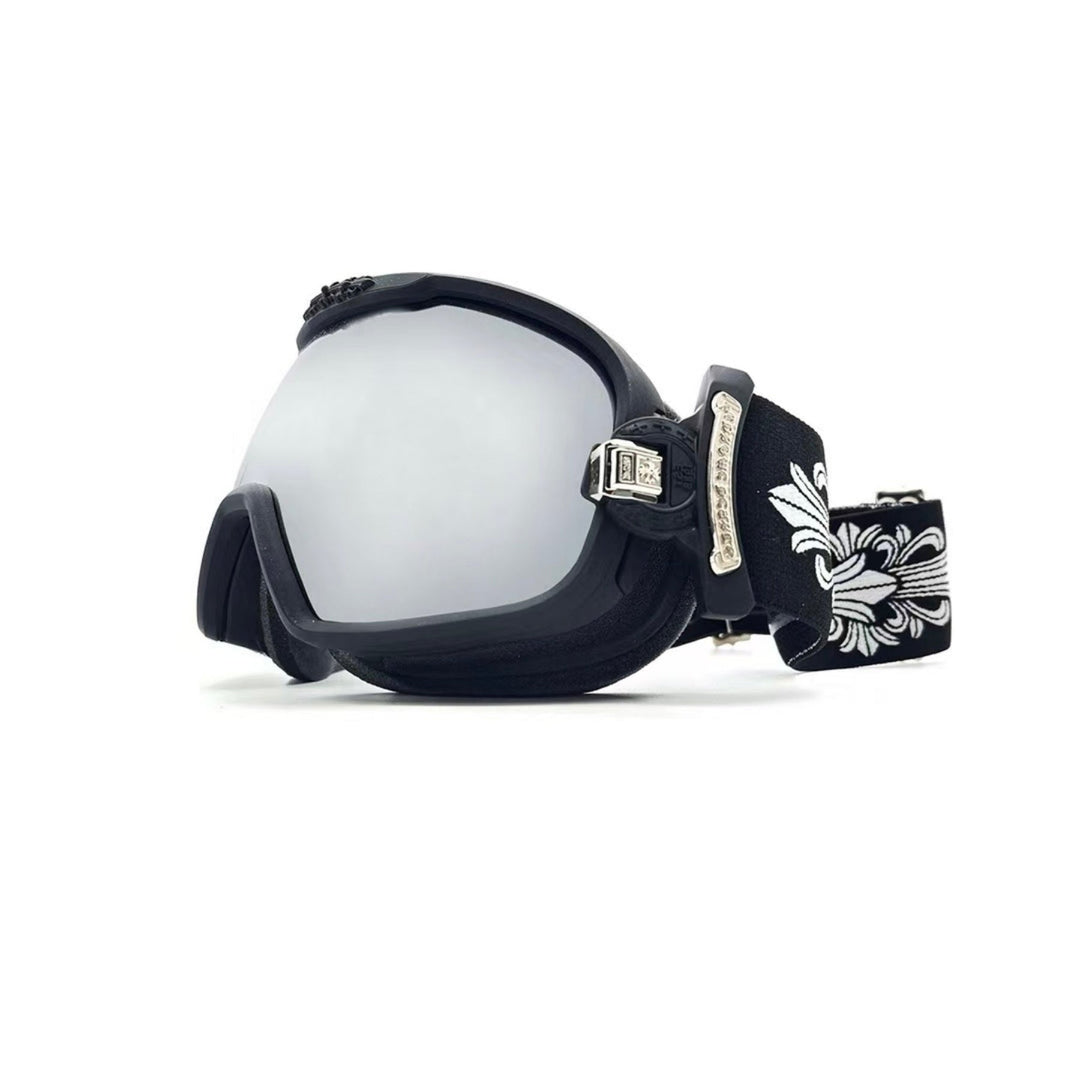 Chrome Hearts SILVER MORNING Black Ski Goggles - SHENGLI ROAD MARKET