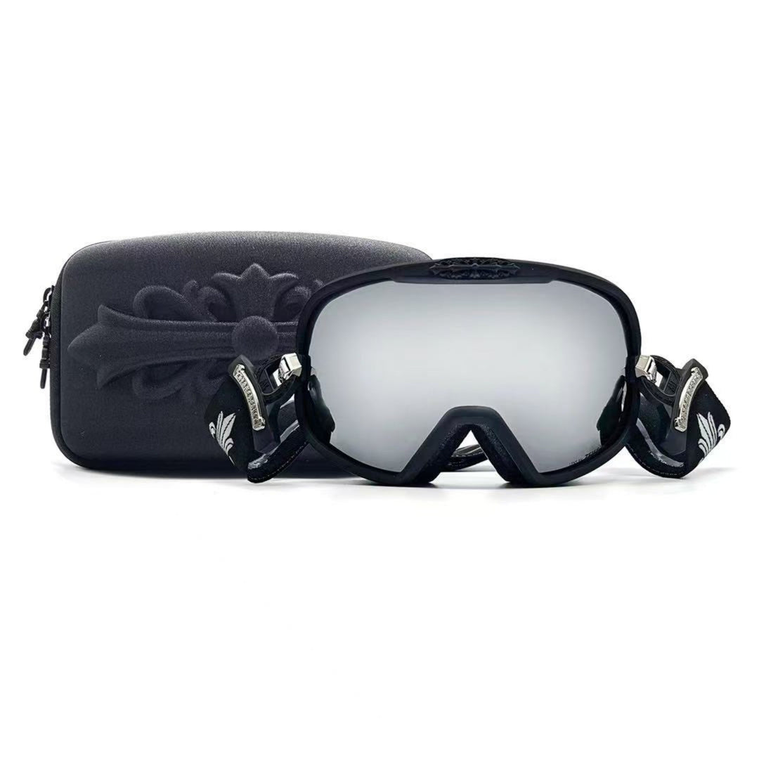 Chrome Hearts SILVER MORNING Black Ski Goggles - SHENGLI ROAD MARKET