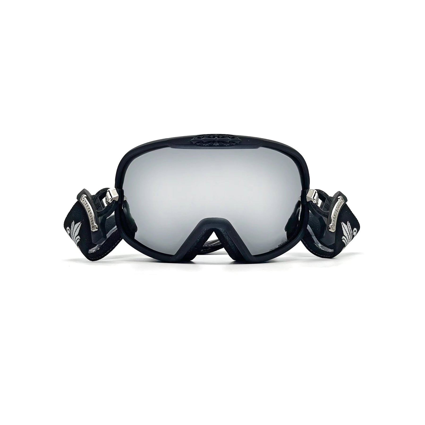 Chrome Hearts SILVER MORNING Black Ski Goggles - SRM – SHENGLI