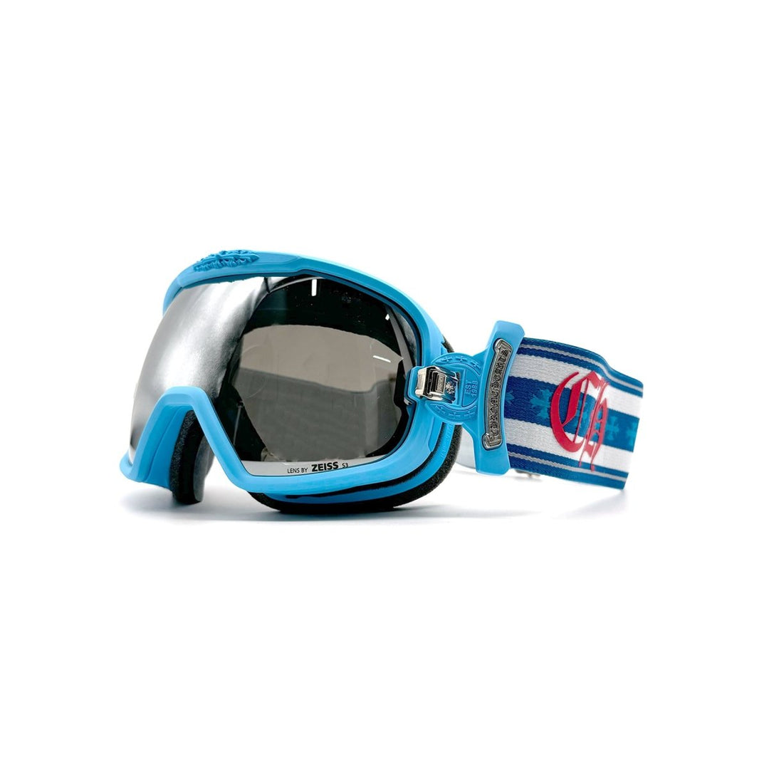 Chrome Hearts SILVER MORNING Blue Ski Cross Goggles - SHENGLI ROAD MARKET