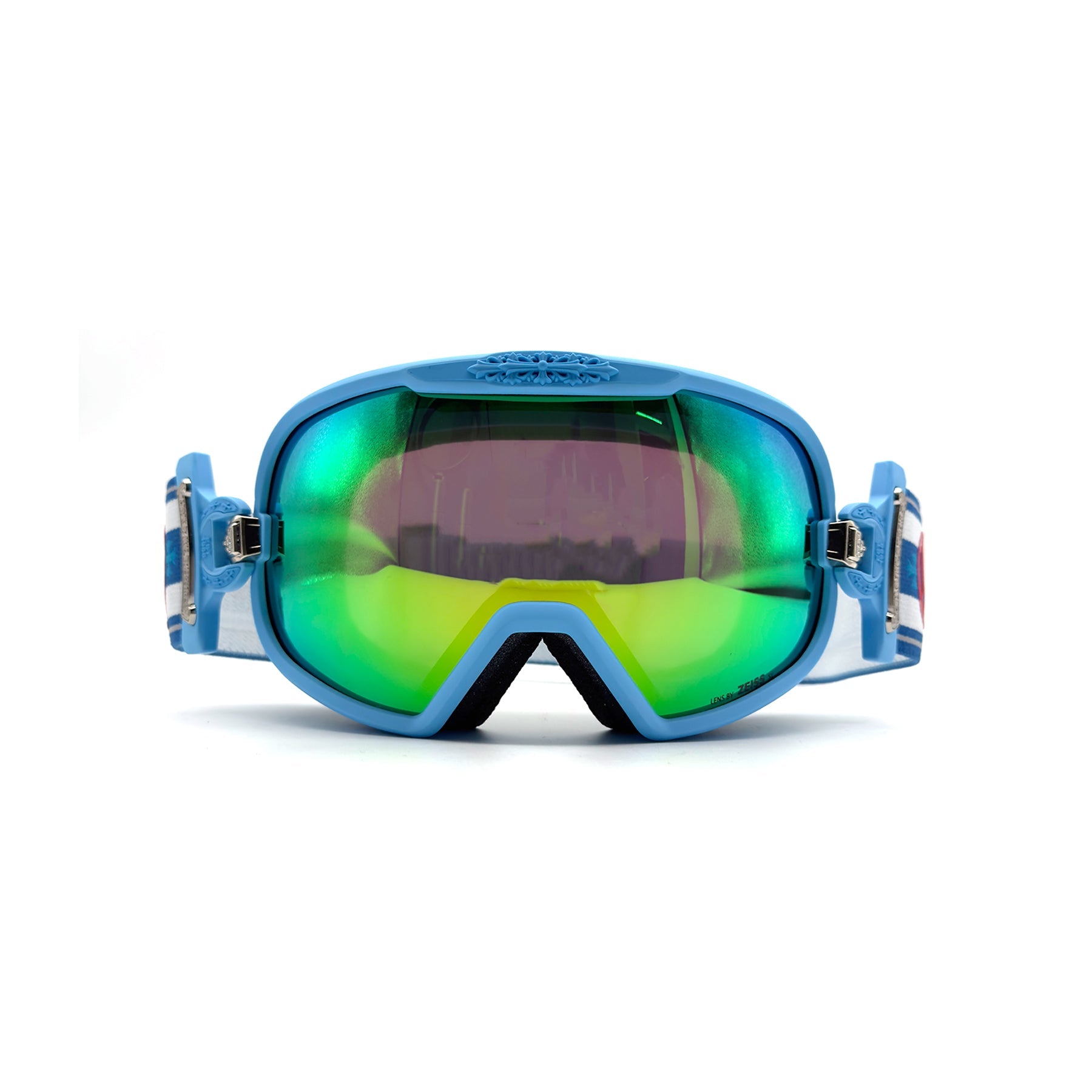 Chrome Hearts SILVER MORNING Blue Ski Goggles - SRM – SHENGLI ROAD