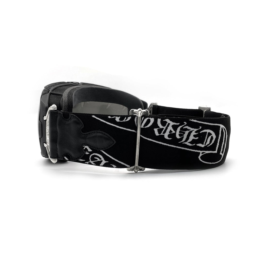 Chrome Hearts SILVER MORNING II Flame Patch Black Ski Goggles - SHENGLI ROAD MARKET