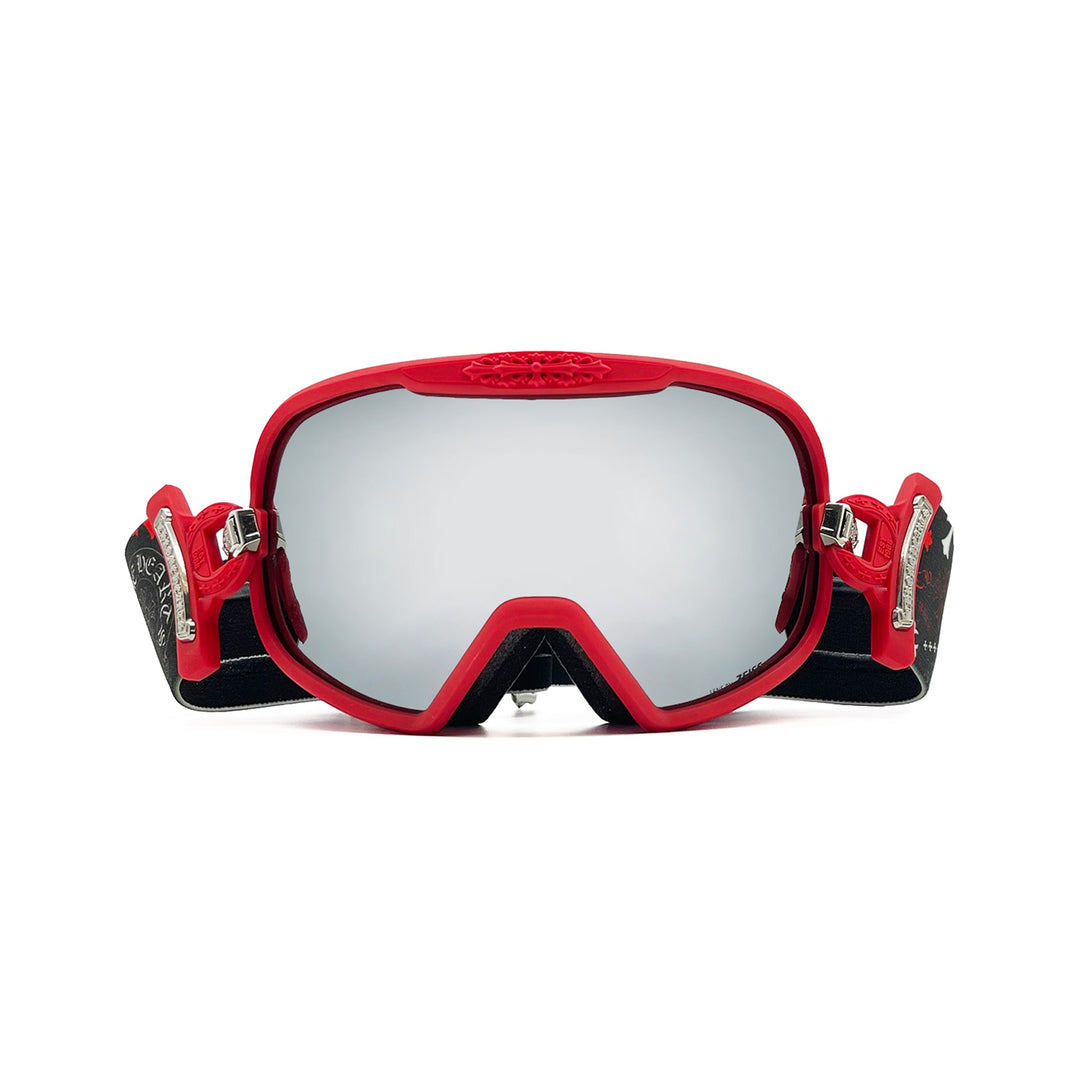 Chrome Hearts SILVER MORNING Red Ski Goggles - SHENGLI ROAD MARKET