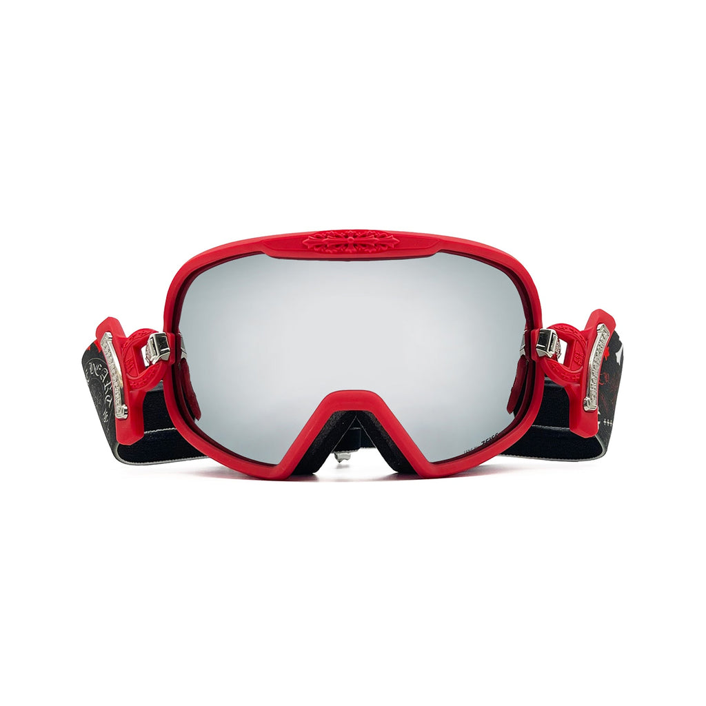 chrome goggles Chrome Hearts Red Ski Goggles at SHENGLI ROAD MARKET