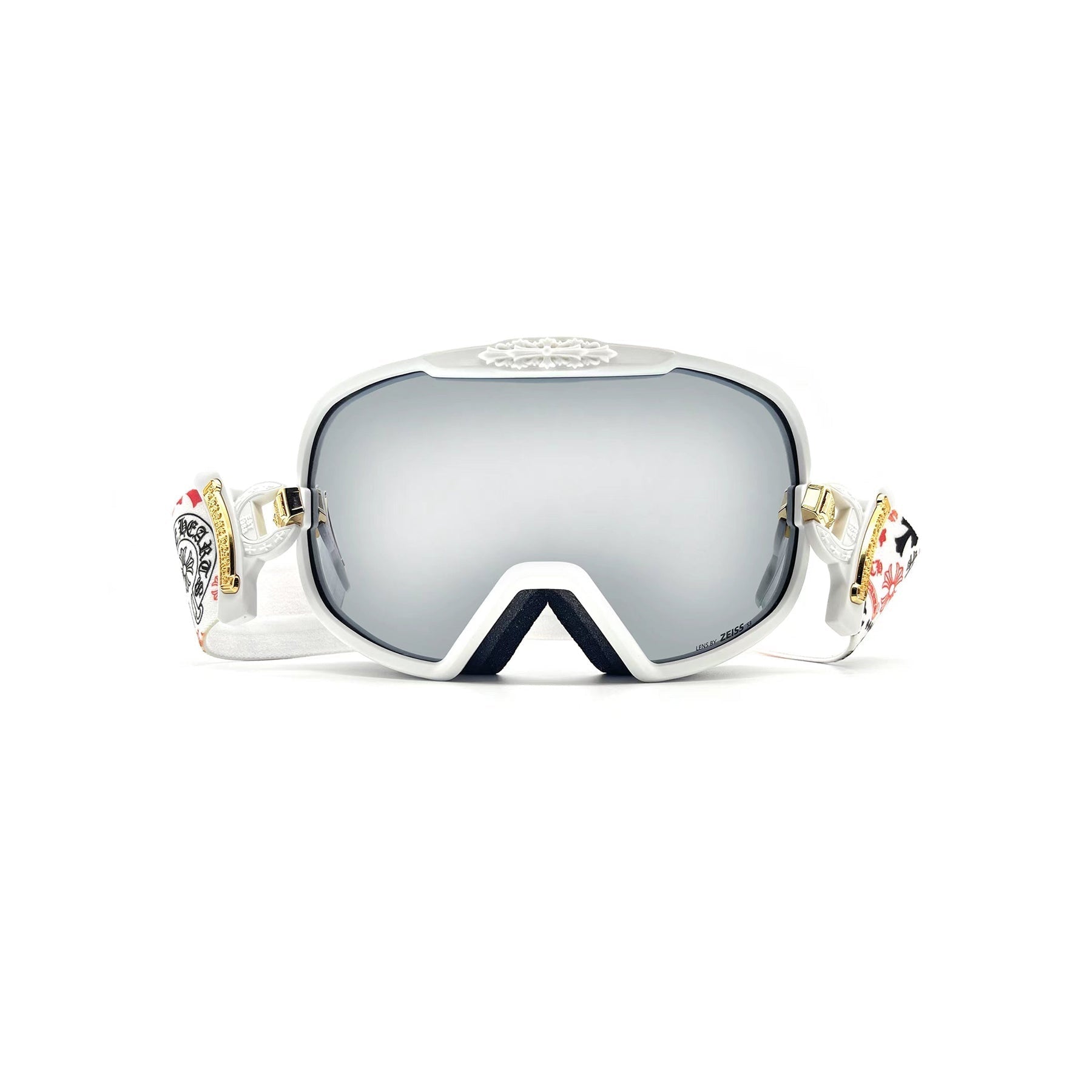 Chrome Hearts SILVER MORNING White Ski Goggles - SRM – SHENGLI