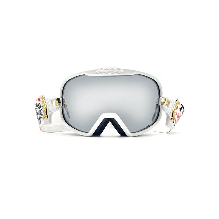 Chrome Hearts SILVER MORNING White Ski Goggles - SHENGLI ROAD MARKET