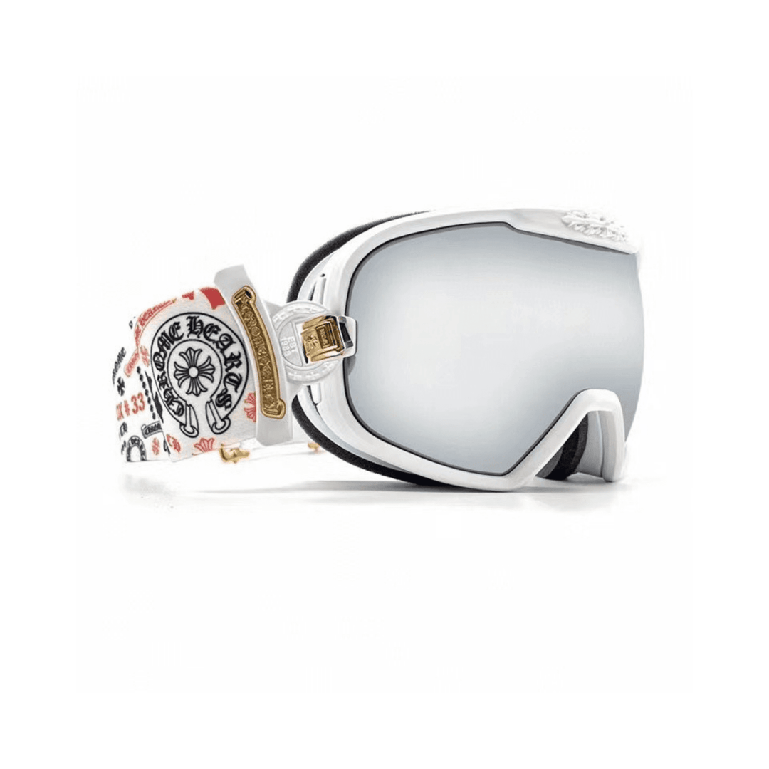 Chrome Hearts SILVER MORNING White Ski Goggles - SHENGLI ROAD MARKET