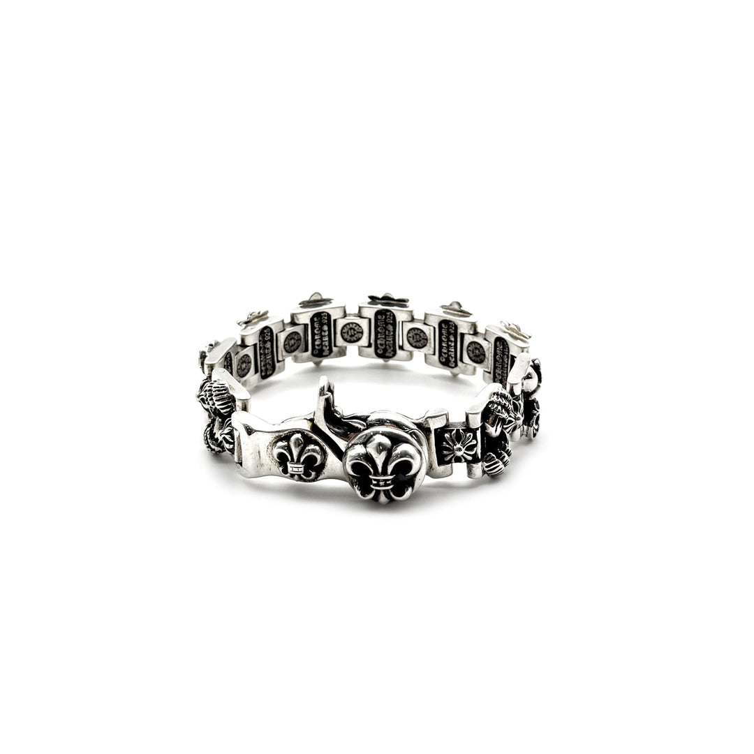 Chrome Hearts Silver Multi Element Lobster Clasp Bracelet - SHENGLI ROAD MARKET