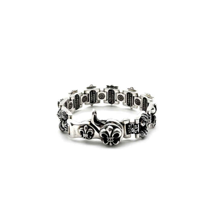 Chrome Hearts Silver Multi Element Lobster Clasp Bracelet - SHENGLI ROAD MARKET