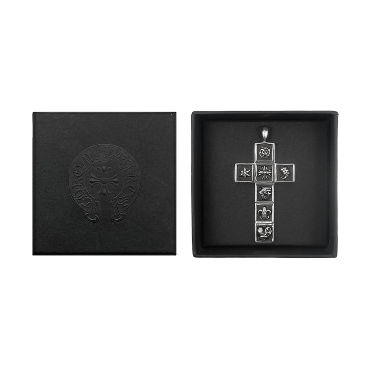 Chrome Hearts Silver Multi Logo Cross Pendant - SHENGLI ROAD MARKET