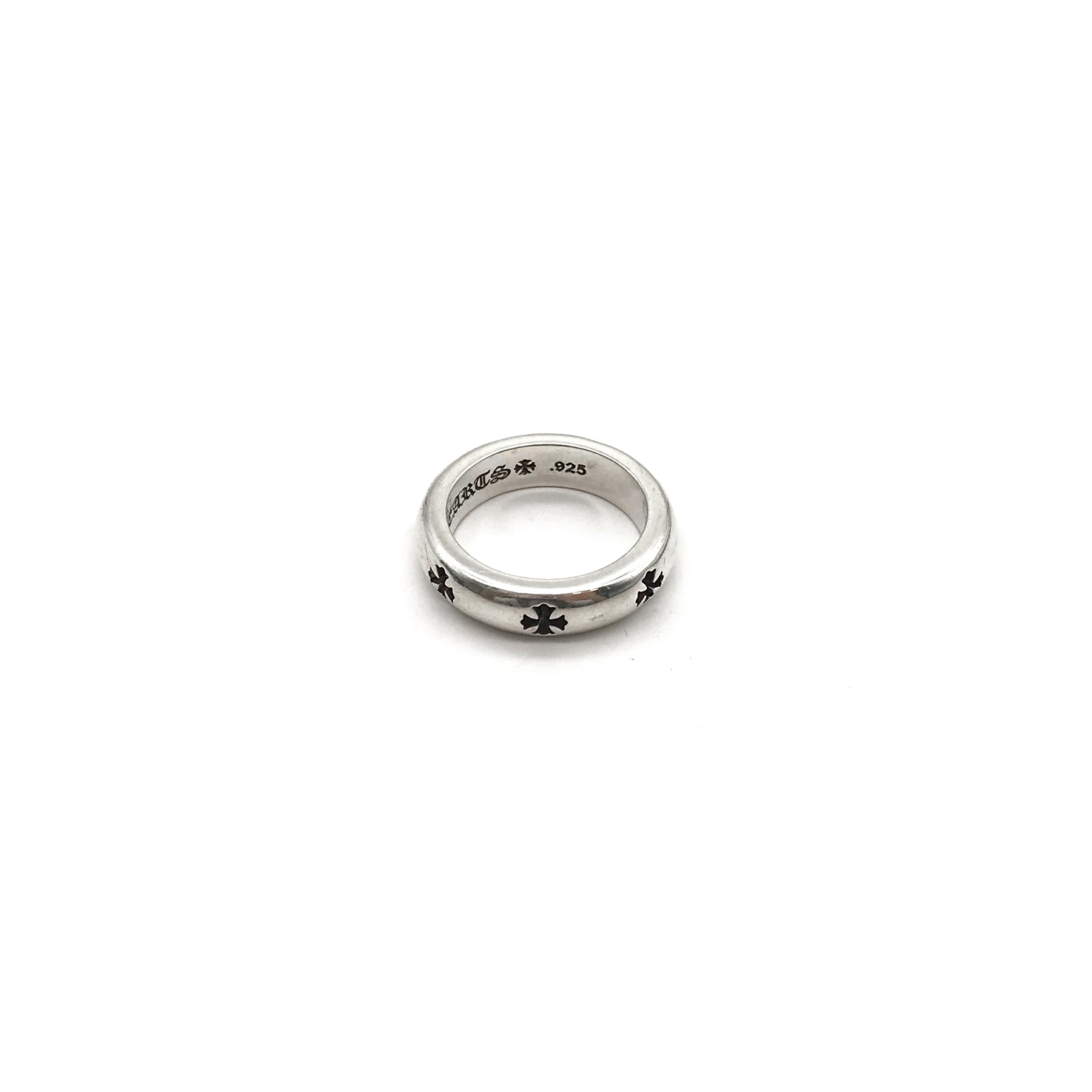 Chrome Hearts 925 シルバー ブラック クロス リング - SRM – SHENGLI
