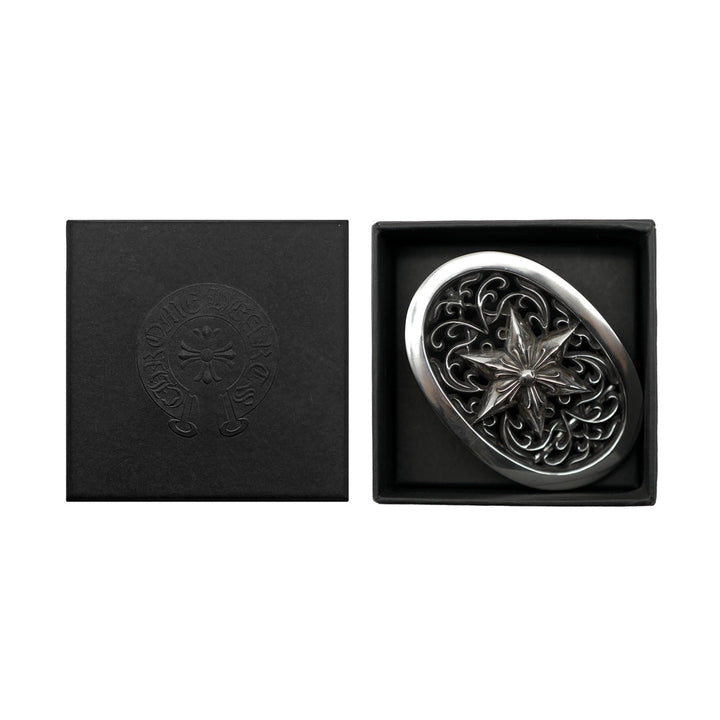Chrome Hearts Silver Oval Star Large Belt Buckle - SHENGLI ROAD MARKET