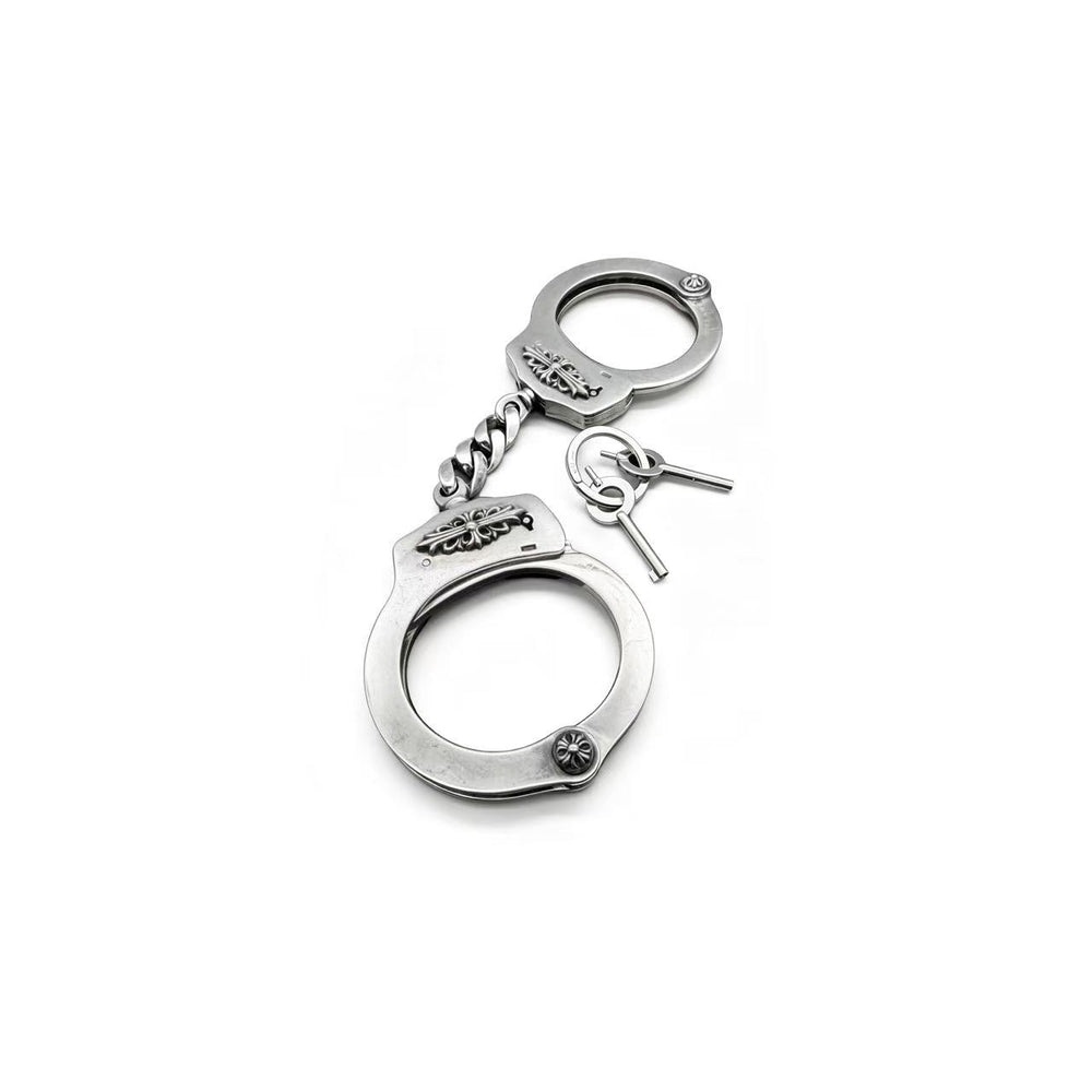 Chrome Hearts Silver Pair Of Handcuffs Keychain Bangle Bracelet - SHENGLI ROAD MARKET