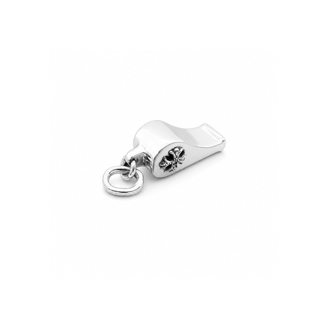 Chrome Hearts Silver Pave Diamond Mini Whistle Pendant - SHENGLI ROAD MARKET