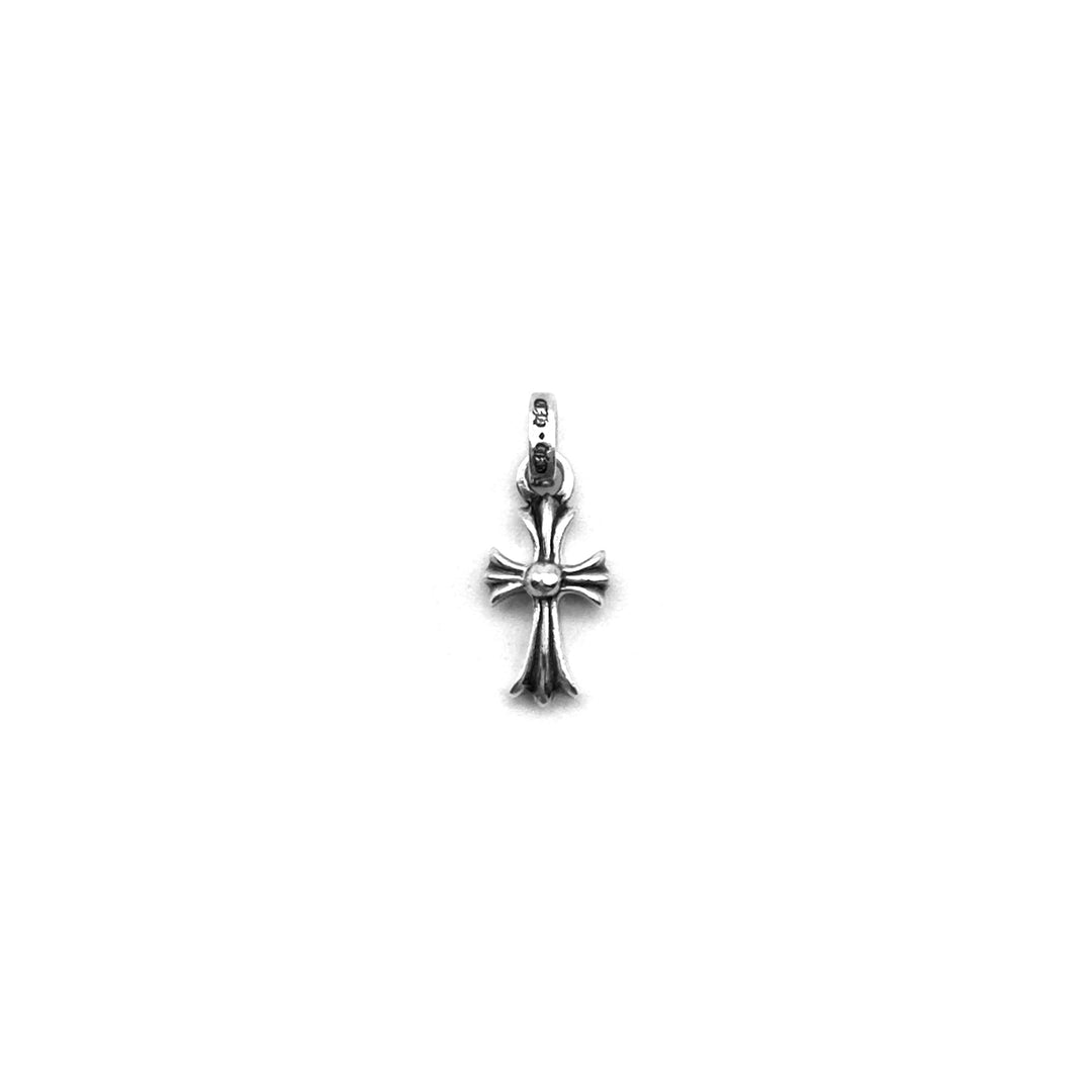 Chrome Hearts Silver Pink Saph Babyfat Cross Charm Pendant - SHENGLI ROAD MARKET