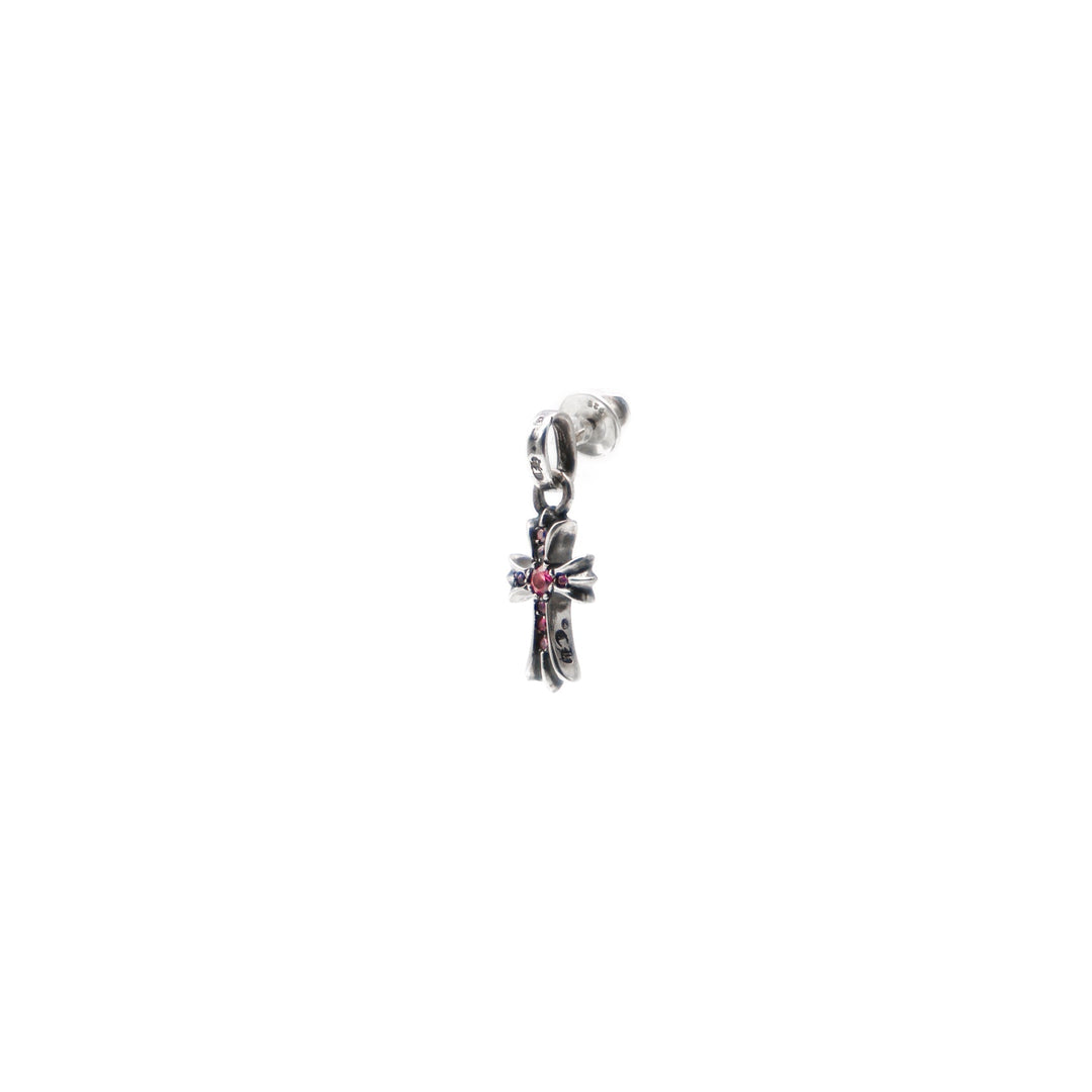 Chrome Hearts Silver Pink Saph Babyfat Earring Drop - SHENGLI ROAD MARKET