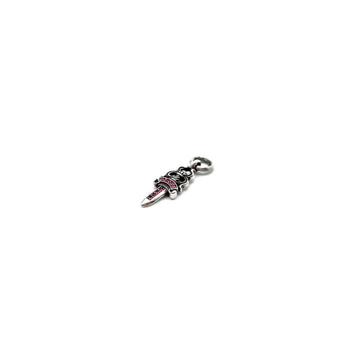 Chrome Hearts Silver Pink Saph Dagger Pendant - SHENGLI ROAD MARKET