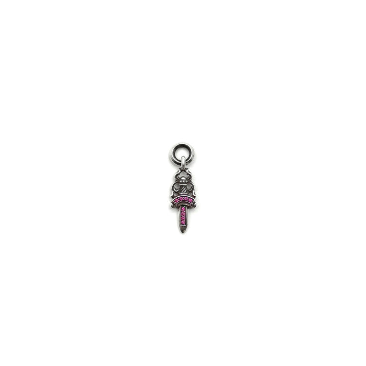 Chrome Hearts Silver Pink Saph Dagger Pendant - SHENGLI ROAD MARKET