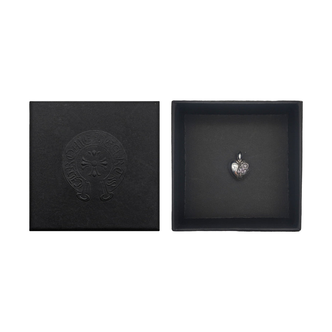 Chrome Hearts Silver R.l.P Heart Cemetery Necklace Pendant - SHENGLI ROAD MARKET