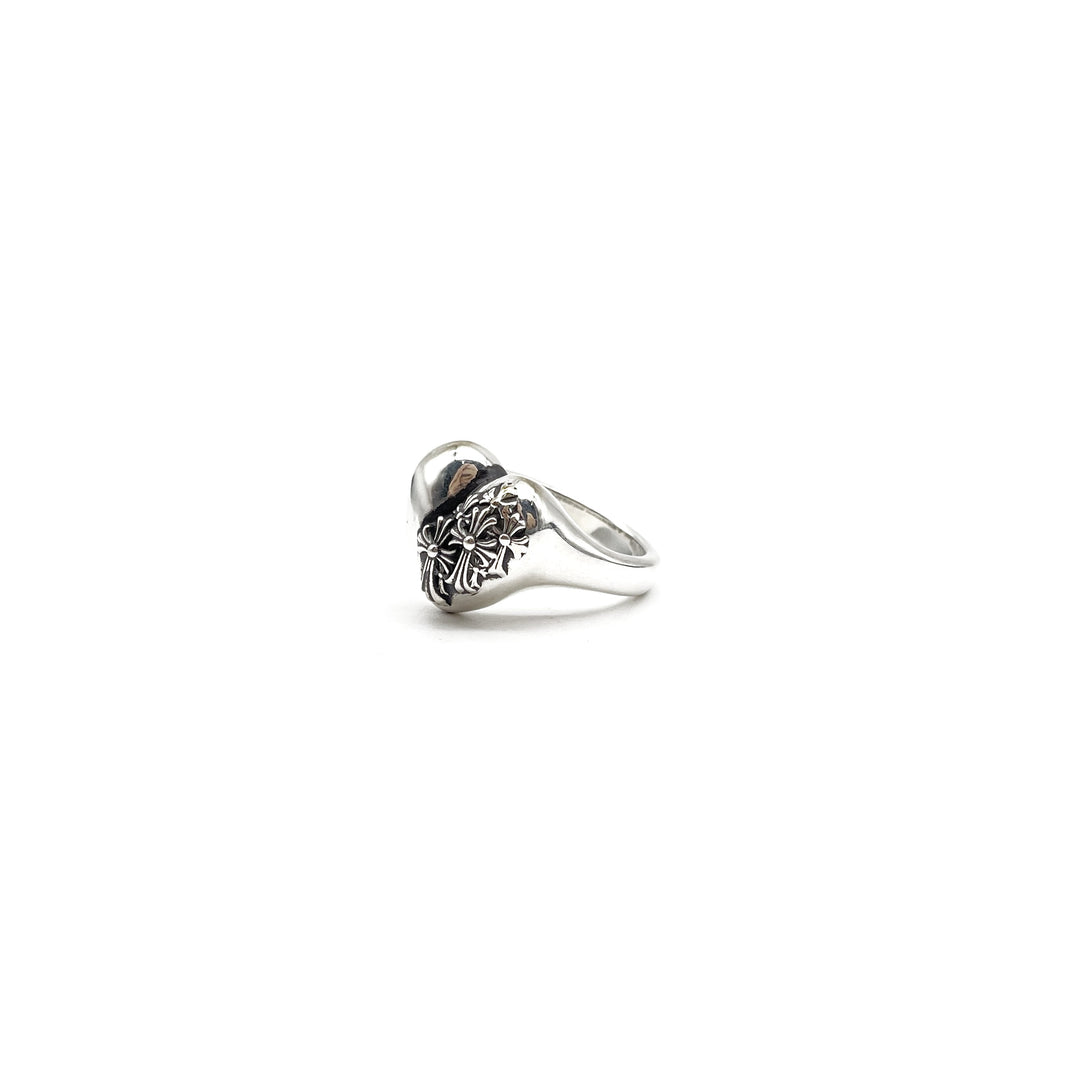 Chrome Hearts Silver R.l.P Heart Cemetery Ring - SHENGLI ROAD MARKET