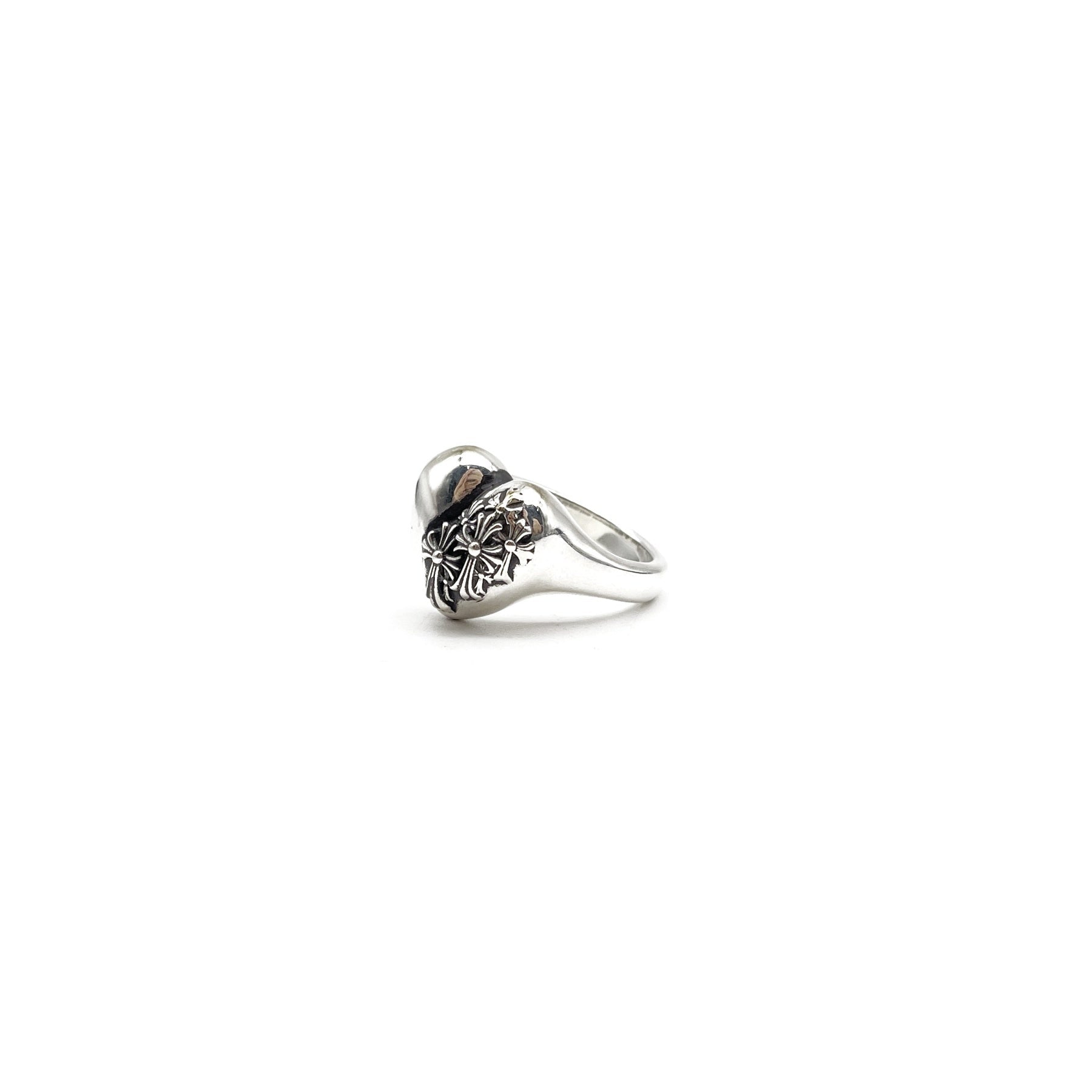 Chrome Heart 925 Silver Grave Heart Ring - SRM – SHENGLI ROAD MARKET
