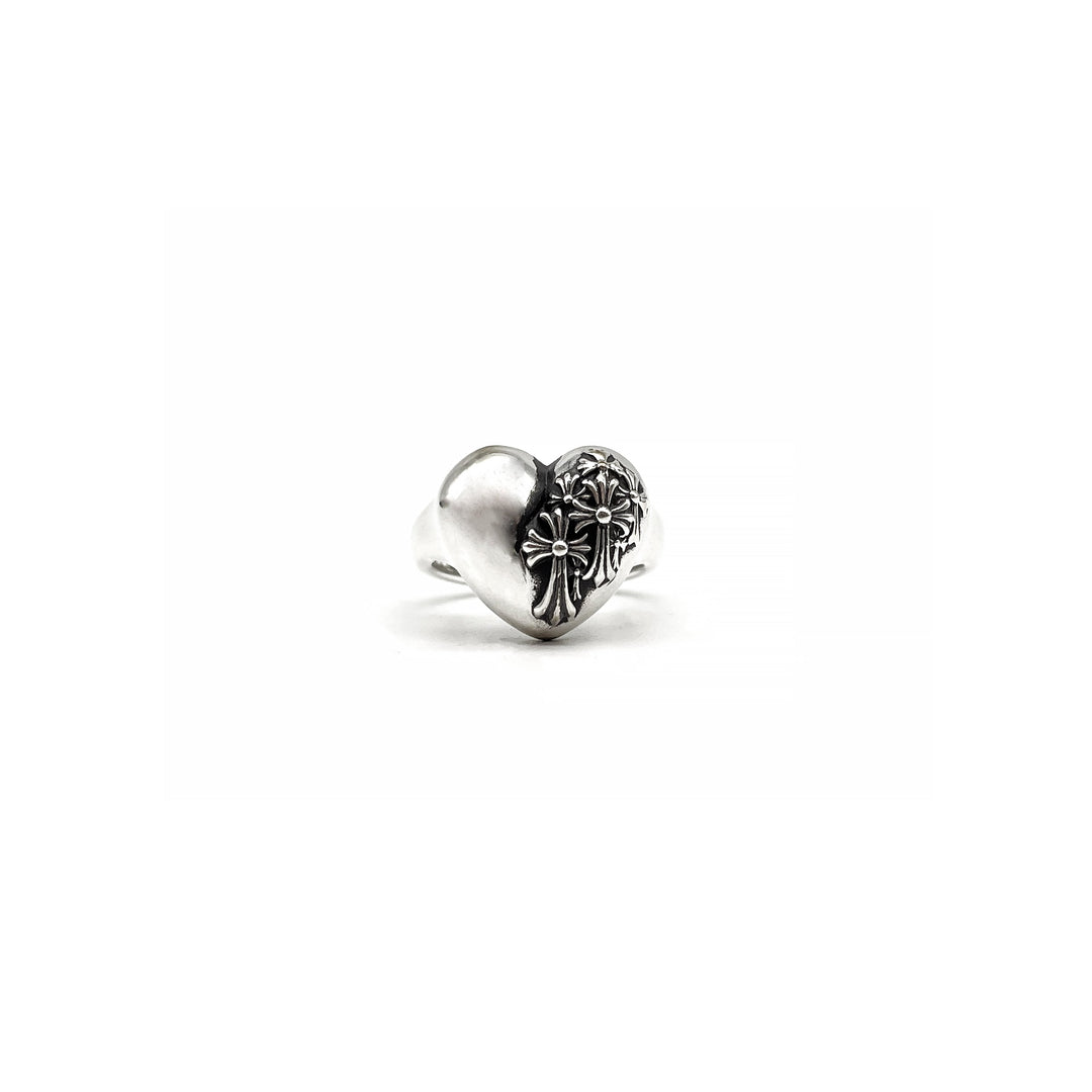 Chrome Hearts Silver R.l.P Heart Cemetery Ring - SHENGLI ROAD MARKET