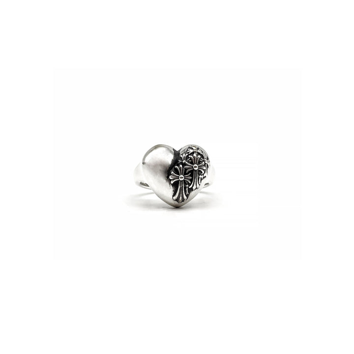 Chrome Hearts Silver R.l.P Heart Cemetery Ring - SHENGLI ROAD MARKET
