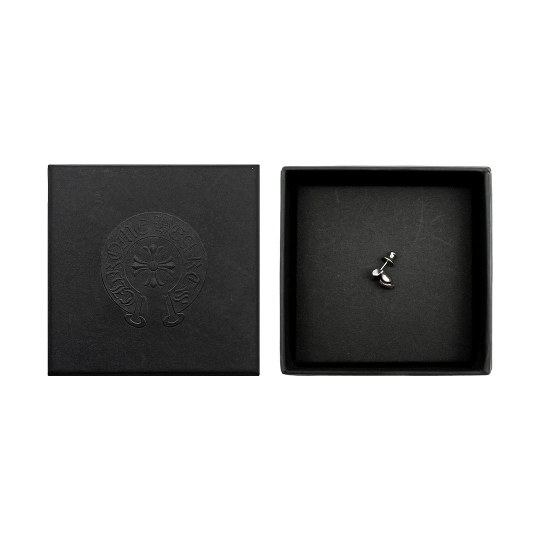 Chrome Hearts Silver Rolling Stone Earring Stud - SHENGLI ROAD MARKET