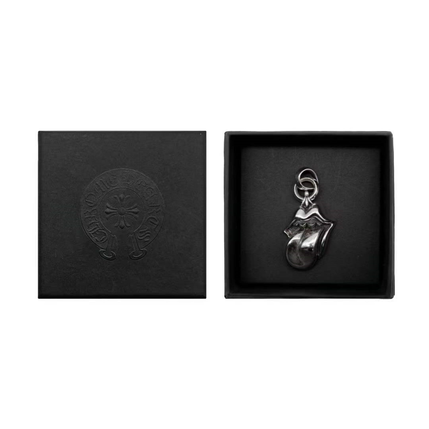 Chrome Hearts 925 Silver Rolling Stones Tongue Pendant - SRM