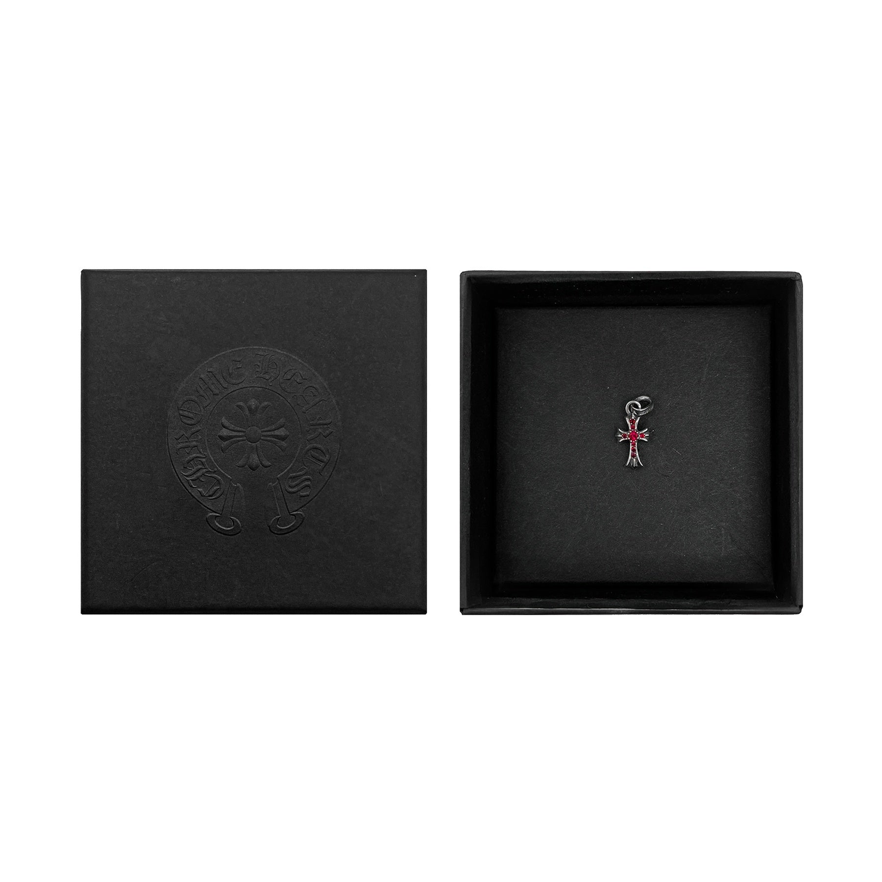Chrome Hearts 925 シルバー ルビー ベイビーファット クロス