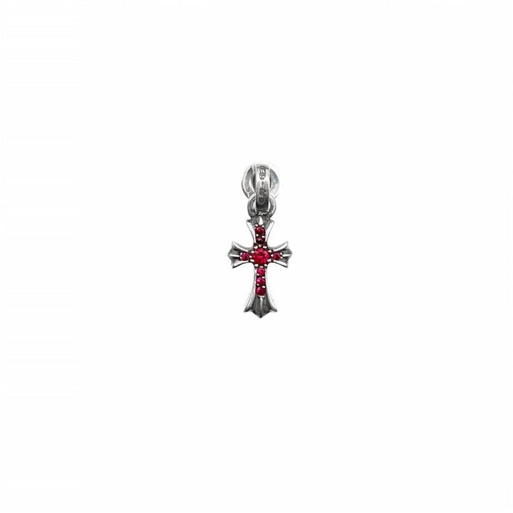 Chrome Hearts Silver Ruby Babyfat Earring Drop - SHENGLI ROAD MARKET