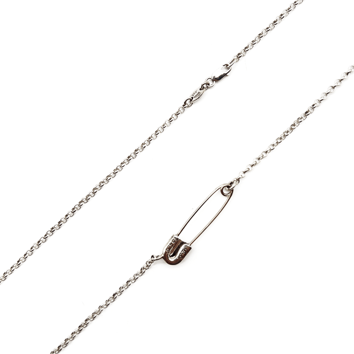 Chrome Hearts Silver Safety Pin Roll Chain Necklace - SHENGLI ROAD MARKET