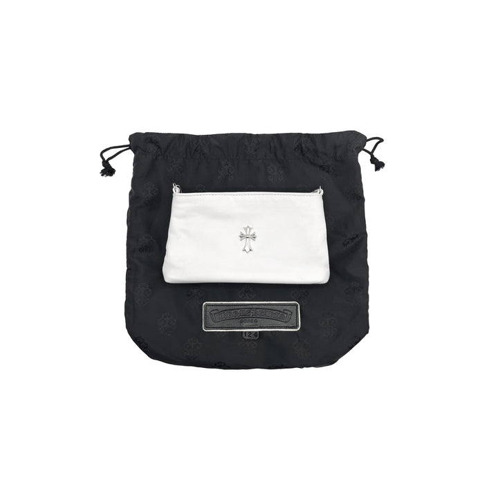 Chrome Hearts Silver Safty Pin Chain Cross White Shoulder Bag - SHENGLI ROAD MARKET