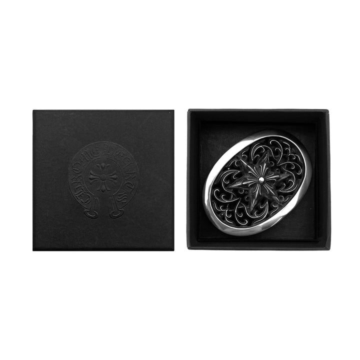 Chrome Hearts Silver Small Oval Star Belt Buckle - SHENGLI ROAD MARKET