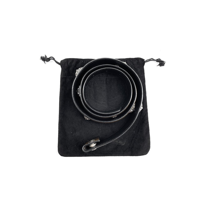 Chrome Hearts Silver Square Cross Rivet Camo Belt - SHENGLI ROAD MARKET