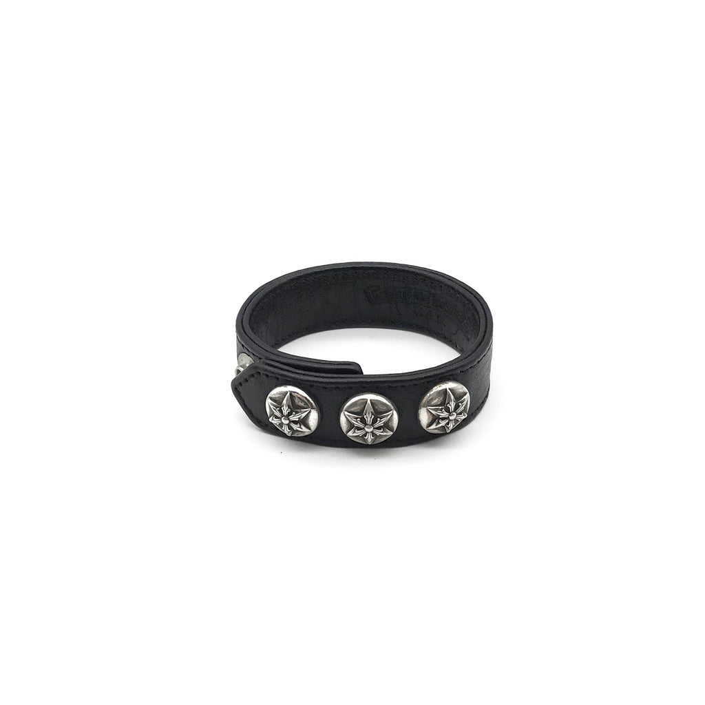 Chrome Hearts Silver Star Leather Bracelet - SRM – SHENGLI ROAD MARKET