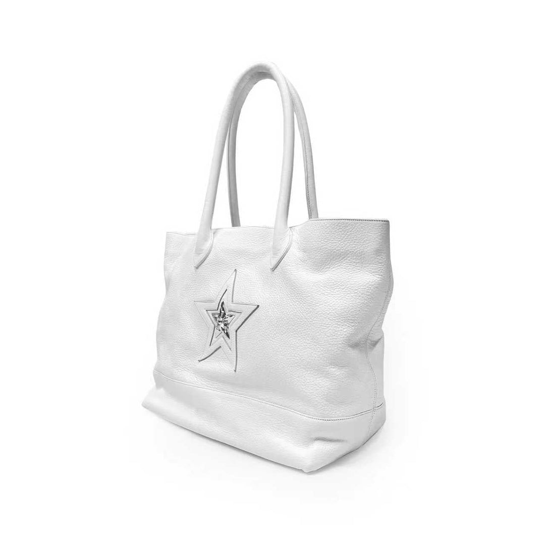 Chrome Hearts Silver Star Patch White Tote Bag - SHENGLI ROAD MARKET
